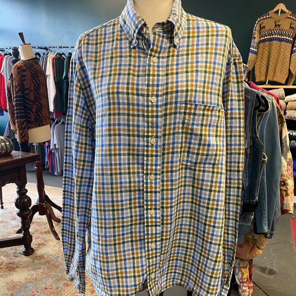 Gitman Bros. Men's Long-Sleeved Shirt | Size L | 100% Cotton